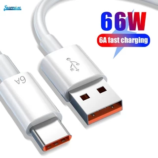 Dây Cáp Sạc Nhanh usb type c Linh Hoạt 66w 6a 0.25 / 0.3 / 1 / 1.5 / 2m Cho Điện Thoại