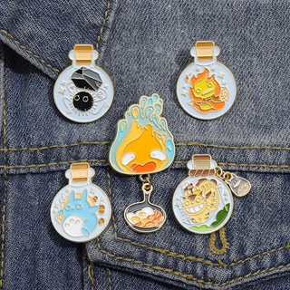 Huy hiệu cài áo QIHE JEWELRY hình hoạt hình my neighbor totoro