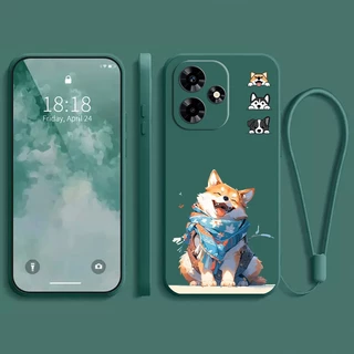 ốp lưng infinix hot 30 30i 30 play  Ốp Điện Thoại Dẻo Họa Tiết Chú Chó  Dễ Thương Chống Sốc