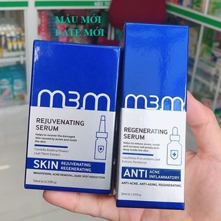 (1 Tặng 1) Tinh Chất Cho Da Mụn Acne Solution Serum M3m, Tặng 1 Regenerating Serum M3m