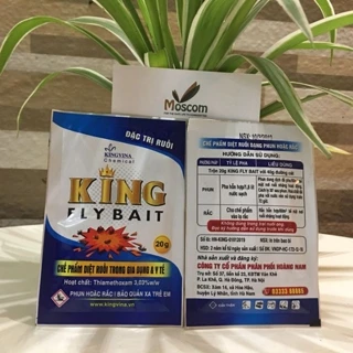 THUỐC DIỆT RUỒI KING FLY BAIT bột dạng gói  pha 20gr