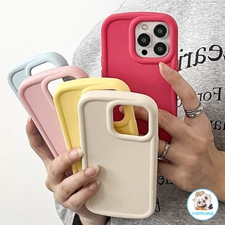 Ốp Điện Thoại Silicon Màu Trơn Macaron Cho Iphone 11 15 14 13 12 Pro Max XS XR Chống Rơi Chống Trơn Trượt Ốp Lưng TPU Mềm