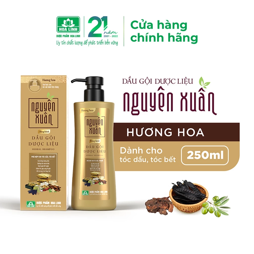 Dầu gội dược liệu Nguyên Xuân Bồng Bềnh 250ml - Dành cho tóc dầu bết