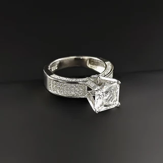 Nhẫn Đính Đá zircon Phong Cách Âu Mỹ Cho Nữ