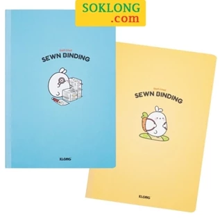 Vở kẻ ngang nét đứt 80 trang 70gsm may dán gáy B5 MS 800, tập viết KLONG hoạ tiết thỏ béo