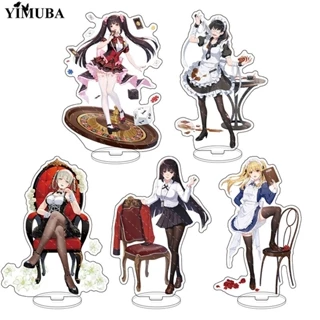 Mô hình Standee Japan Anime Kakegurui Cosplay Jabami Yumeko Saotome Meari để bàn tượng nhựa acrylic trong suốt