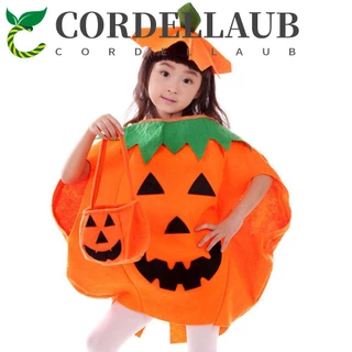 Cordellaub Bộ Trang Phục Hóa Trang Halloween Hình Bí Ngô Kèm Nón Và Túi Đựng Cho Người Lớn Và Trẻ Em