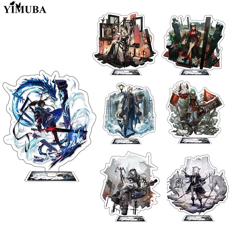 Mô hình Standee Game Arknights Amiya Hoshiguma SilverAsh để bàn tượng nhựa acrylic trong suốt Phụ kiện trang trí