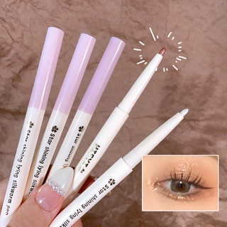 Vog Matte Diamond Eyes Pencil Shining Glow Pen Màu sắc phong phú Double Heading Long Lying Silkworm Lying Pen Sửa chữa trang điểm