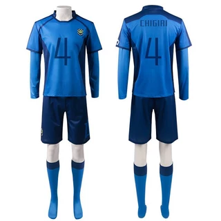 BLUE LOCK Jersey Isagi Yoichi cosplay Chigiri Hyoma Blue Anime Football Jersey