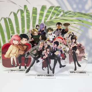 Mô hình Standee SPY X FAMILY Anime Figure Kawaii Anya Yor Loid Action in hình nhân vật 2 mặt rõ nét decor trang trí 2