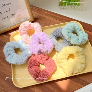 dây buộc tóc đồ cột tóc scrunchies cột tóc phụ kiện tóc buộc tóc dây cột tóc dây buộc tóc scrunchies  Dây Buộc Tóc Lông Nhung Co Giãn Phong Cách retro Pháp Dễ Thương