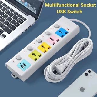 Ổ Cắm Điện Thông Minh Đa Năng Có 2 Cổng Sạc usb Dài 2.0m