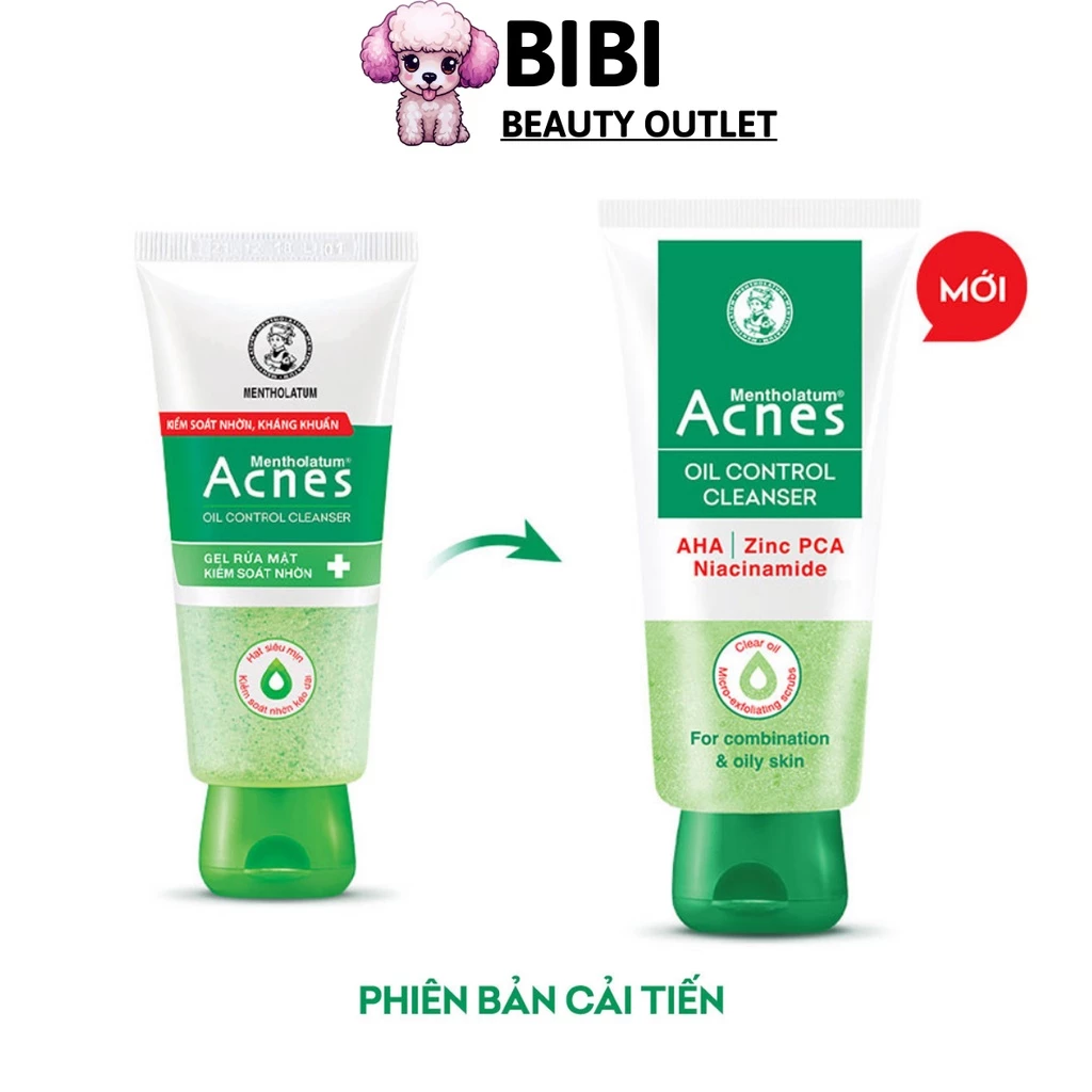 Gel Rửa Mặt Acnes Giúp Giảm Nhờn, Giảm Mụn Oil Control Cleanser Gel