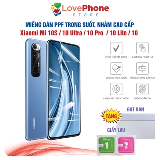 Dán PPF Xiaomi Mi 10S 10 Ultra 10 Pro 10 Lite 10  bảo vệ màn hình chống vân tay tự phục hồi vết xước - Love Phone