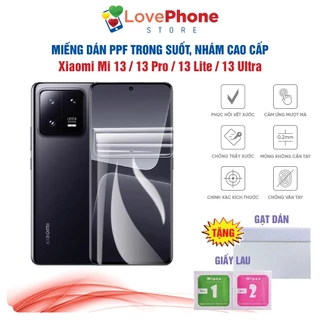 Dán PPF Xiaomi Mi 13 Ultra 13 Pro 13 Lite 13  bảo vệ màn hình chống vân tay tự phục hồi vết xước - Love Phone