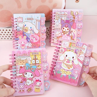 Sanrio Sổ Tay Ghi Chú Bìa Cứng Hình Xoắn Ốc Dễ Thương Cho Bé