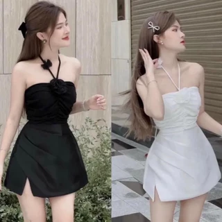 Áo Croptop Sát Nách Hở Vai Phong Cách Hàn Quốc Quyến Rũ Dành Cho Nữ