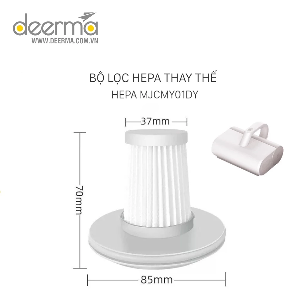 [deerma.com.vn] Bộ lọc Hepa thay thế cho máy hút bụi giường nệm Xiaomi MJCMY01DY (Hàng có sẵn)