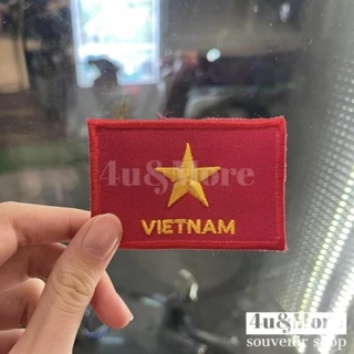 Cờ vải thêu hình các nước gắn áo balo