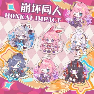 Honkai Móc Chìa Khóa Bằng acrylic In Họa Tiết Hoạt Hình raiden mei yae sakura bronya Dễ Thương Làm Quà Tặng Cho Nữ