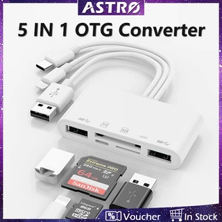 Astro Đầu Đọc Thẻ Nhớ sd tf Đa Năng 5 Trong 1 Cho iphone / android / pc