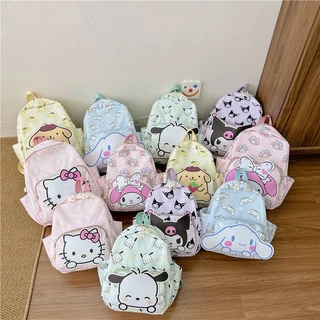 Sanrio Ba Lô Du Lịch Cỡ Lớn In Hoạ Tiết Hoạt Hình hello kitty kuromi melody cinnamoroll Dành Cho Trẻ Em