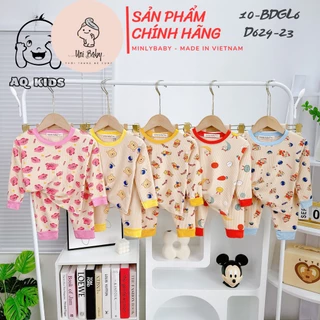 [7-28KG] Bộ Quần Áo Dài Tay Thu Đông Cho Bé Vải Thun Gân, Hàng Chính Hãng Minly Baby Size Đại - Unibaby -  BDGL6