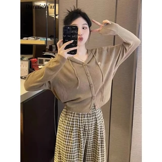 DannieWan Áo Len áo khoác cardigan Dễ thương phổ biến Trendy Comfortable WMY2390NXF37Z230913