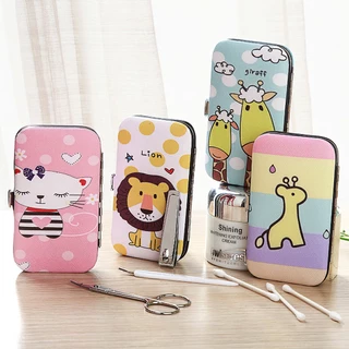 Bộ 7 Dụng Cụ Làm Móng Có Hộp Cute - Dũa Bấm Móng Tay -Maigen Shop