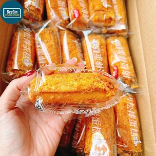 Thùng 1kg Bánh Ruốc Que Like, Bánh Bông Lan Chà Bông B104KG - BeeGin Food