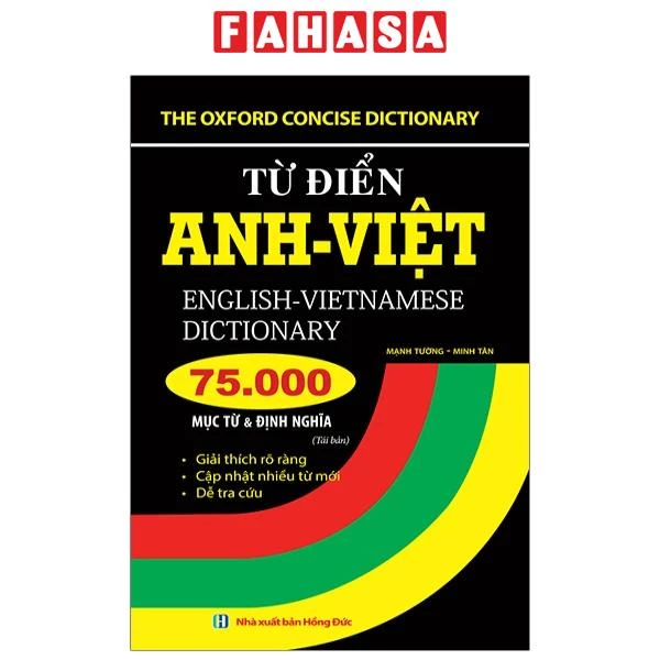 Sách Từ Điển Anh-Việt - 75000 Mục Từ Và Định Nghĩa (Tái Bản 2023)