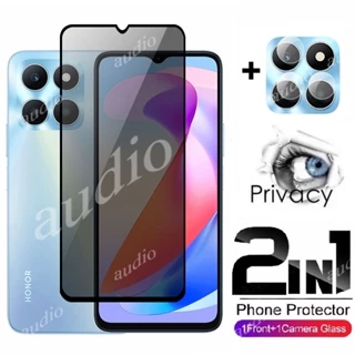 Màn Hình Riêng Tư 2in1 Có Ống Kính Phim Dành Cho Honor x6B X6a 4G 2024 Bảo Vệ Màn Hình Riêng Tư Kính Cường Lực Cho Honor x6B HonorX6a HonorX6b 4G Camera Kính Điện Thoại Mặt Trước Phim Chống Gián Điệp