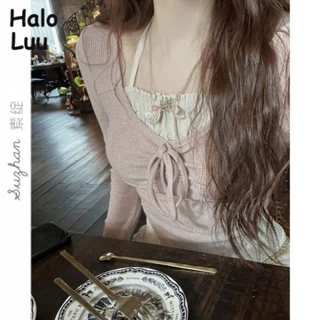 Halo  Luu Áo Len áo khoác cardigan Fashion Cute Hàn Phong thời trang WMY2391BSR38Z230918