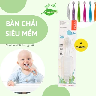 Bàn Chải Siêu Mềm Radius Cho Bé từ 6 tháng/ 18 tháng/ 3 tuổi Pure Brush