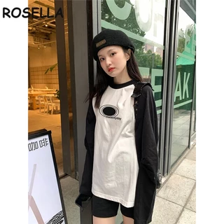 Rosella áo phông áo thun nữ croptop baby tee Thời trang hàn quốc A29J068 37Z230912