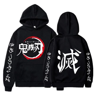 Nhật bản anime demon slayer hoodies áo khoác nỉ nam nữ kimetsu no