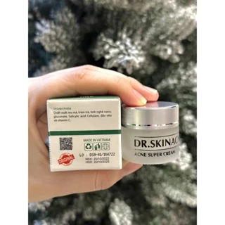 Kem chấm mụn rau má tươi mát Dr Skin Acne 15g (khuyến mãi)