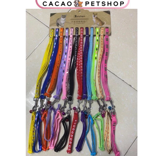 Dây đeo cổ dắt đi dạo ngoài trời có thể điều chỉnh - Cacao