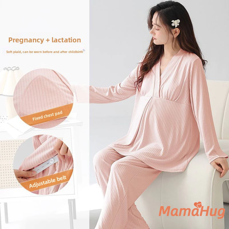 2026 Modal Bộ Đồ Ngủ Điều Dưỡng Bà Bầu Bộ Đồ Ngủ Sau Sinh Cho Con Bú Đồ Ngủ Mang Thai Mùa Hè Thu Quần Áo Điều Dưỡng Mới Các Bà Mẹ Bệnh Viện Mặc Mặc Dễ Dàng Cho Ăn Mặc Thường Ngày