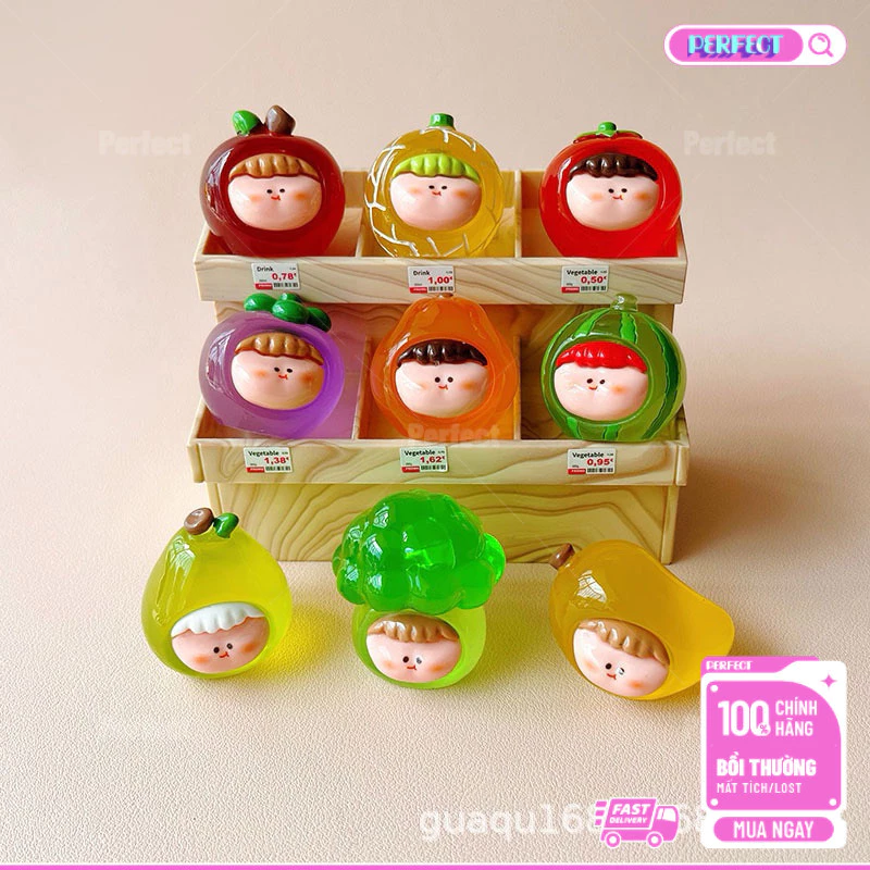 (🔥Giá khuyến mãi) Quà tặng Mẫu Mini Charm moi đầu rau củ đọc mô tả