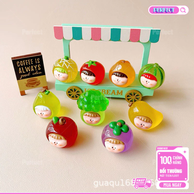 👍(Quà tặng Mẫu Mini) Charm moi đầu rau củ đọc mô tả