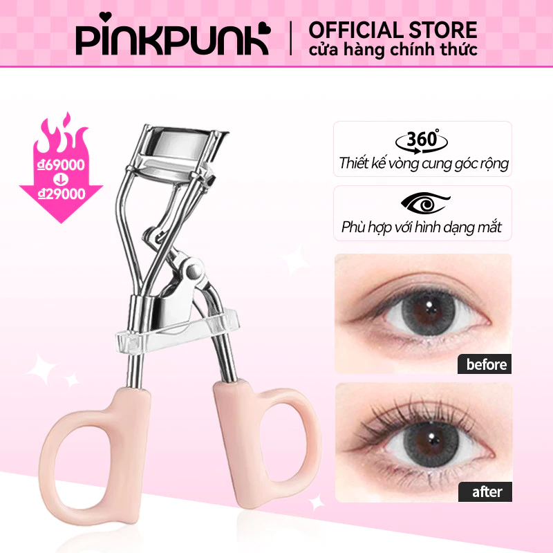 Dụng cụ bấm cong mi PinkPunk clip lông mi Dụng Cụ Uốn Lông Mi Tiện Dụng