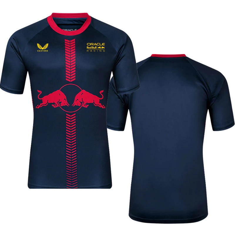 Bộ đồ đua F1 mới 2025 + Áo thun đua Oracle Red Bull + Áo thun ngắn tay nam nữ mùa hè