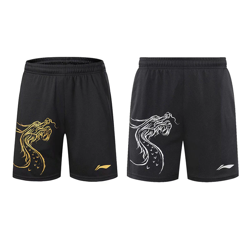Quần short Li Ning dành cho cầu lông, chạy bộ và thể dục unisex, thoáng mát