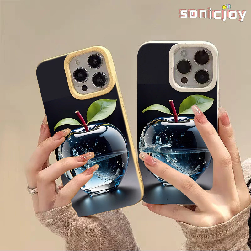 Ốp lưng apple Thủy Tinh Trong Suốt Thích Hợp Cho IPhone 11 12 13 14 15 16 Pro Max X XR XS Max 7Plus 8Plus Ốp Lưng Thân Thiện Với Môi Trường Thời Trang-SY
