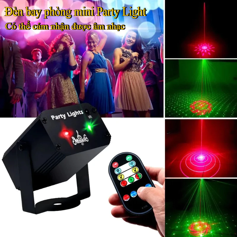 Đèn sân khấu Đèn laser xoay nhiều màu Đèn bàn khiêu vũ không khí KTV Bar Bounce Di Laser chiếu đèn bàn khiêu vũ