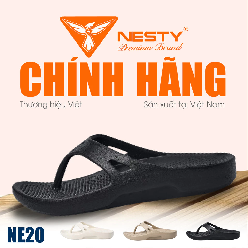 NE20 - Dép Xỏ Ngón Unisex Đúc Nguyên Khối Nesty | Siêu Nhẹ – Chống Trơn Trượt