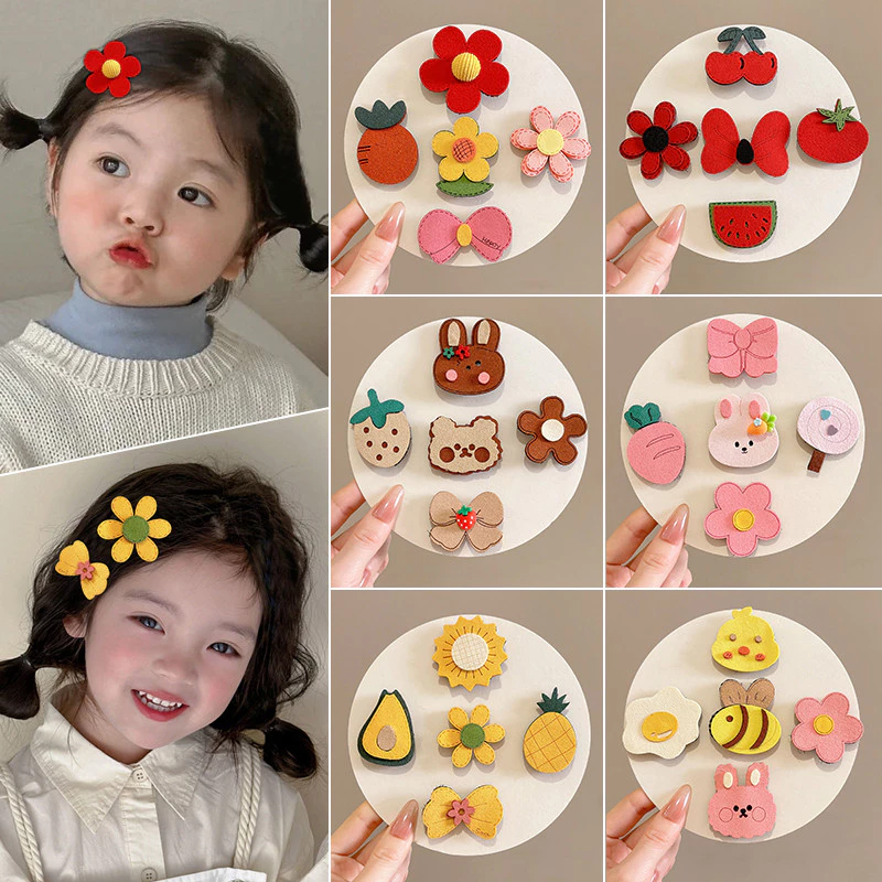 Miếng Dán Tóc Velcro Magic Dán Trẻ Em Dễ Thương Hoa Nổ Dính Nổ Miếng Dán Tóc