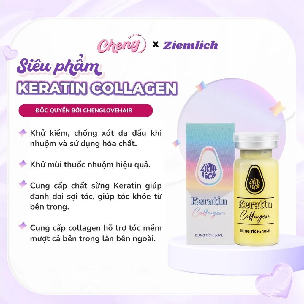 Tinh Chất Keratin Collagen | Ziemlich, Chenglovehair, Chenglovehairs